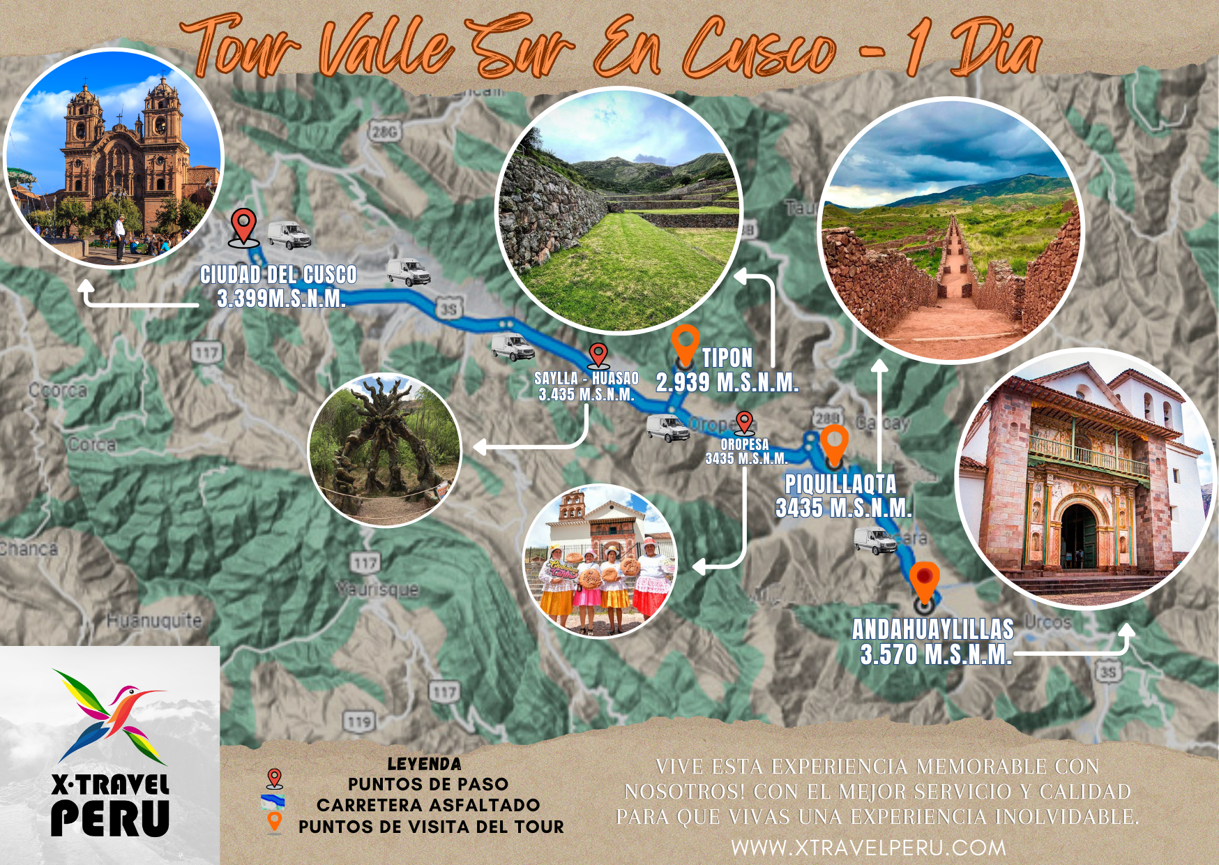 mapa valle sur 