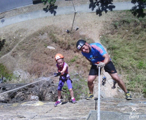 Rappelling is a perfect adventure for the whole family. Descend with our expert guides and share the thrill of achievement on the rock face.