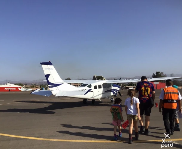 The first step of an unforgettable experience. Board our plane with certified pilots, ready to guide you over the fascinating designs of the Nazca plains.